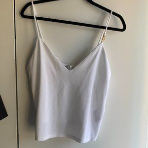 🌟zara white tank top with gold detail🌟
